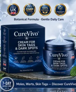 CureVivo® 𝟕-𝐃𝒂𝘆 𝐒𝗸𝐢𝐧 𝐓𝒂𝗴 & 𝐒𝐩𝙤𝐭 𝐄𝐫𝒂𝐬𝙚𝐫 Painless & Scar-Free Advanced Imperfection Remova𝗜 cream